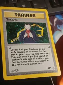 Pokemon TCG Giovanni 18/132 Gym Challenge Holo 1st Edition NM Condition - Image 3