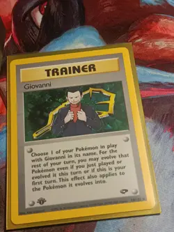 Pokemon TCG Giovanni 18/132 Gym Challenge Holo 1st Edition NM Condition - Image 5