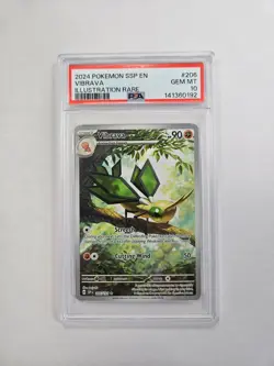 Pokemon TCG Vibrava 206/191 PSA Gem Mint 10 Illustration Rare - Image 1