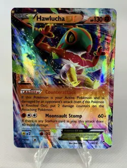Pokemon Hawlucha EX 64/111 XY Furious Fists Full Art Ultra Rare Holo HP 130 2014 - Image 1