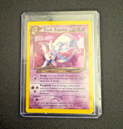 Dark Espeon Neo Destiny Pokemon 2002 4/105 - mod played/damage see photos swirl - Image 1