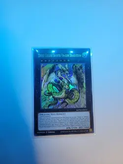 Yugioh 1x Divine Golden Shadow Dragon Dragluxion Ultra Rare MZTM-EN014 1st Ed NM - Image 1