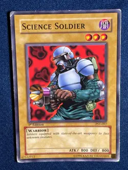 YUGIOH! PHAROH'S SERVENT #PSV-097 SCIENCE SOLDIER COMMON 1ST EDITION - Image 1