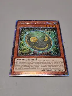 Yugioh NM RA04-EN213 - Chronomaly Nebra Disk - Platinum Secret Rare - Image 1
