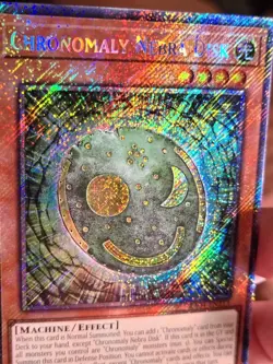 Yugioh NM RA04-EN213 - Chronomaly Nebra Disk - Platinum Secret Rare - Image 3