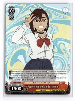 Weiss Schwarz Peace Sign and Smile Momo DanDaDan DDD/S118-E050R Holo Rare - Image 1