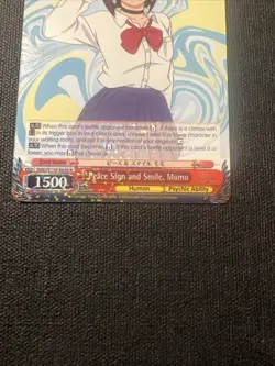 Weiss Schwarz Dandadan DDD/S118-E050S SR Peace Sign And Smile, Momo English - Image 3