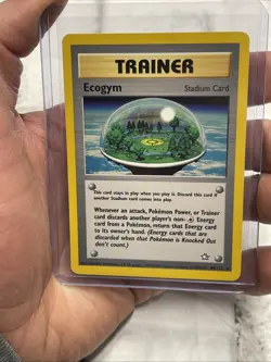 Pokemon Card TCG - Ecogym 84/111 - Neo Genesis - Rare Trainer - LP+ Vintage Card - Image 1