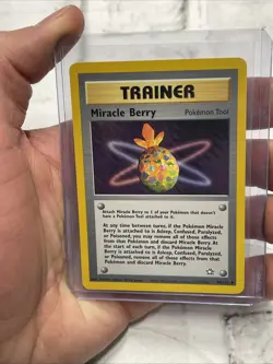Pokemon Miracle Berry 94/111 Neo Genesis Regular Nintendo Vintage Card NM/MT - Image 1
