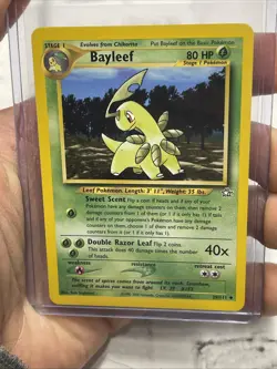 Bayleef - 29/111 - Pokemon Neo Genesis Unlimited Card WOTC NM Near Mint Vintage - Image 1