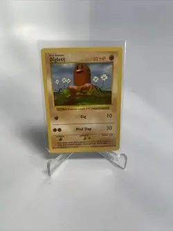 Pokemon Card - Diglett - Base Set (Shadowless) 47/102 NM - Image 1