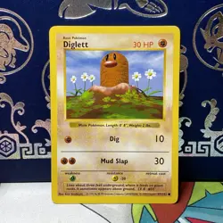 DIGLETT - 47/102 - Base Set SHADOWLESS - Pokemon Card - NM - Image 1