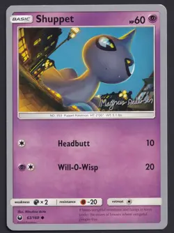 SHUPPET 63/168 - Magnus Pedersen - 2018 World Championship - POKEMON CARD - NM - Image 1