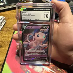 Pokemon CGC 10 Gem Mint Mew V Ultra Rare Holo Crown Zenith 060/159 Card - Image 3