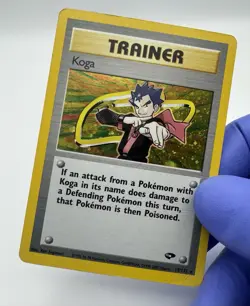 Pokemon TCG Koga Gym Challenge Trainer Holo Card 19/132 MP Bend - Image 2