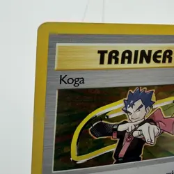Pokemon TCG Koga Gym Challenge Trainer Holo Card 19/132 MP Bend - Image 3