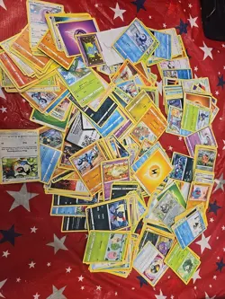 Pokeman 2020 Random Cards Mixed Lot Fair condition READ DESCRIPTION 100+ cards - Image 1