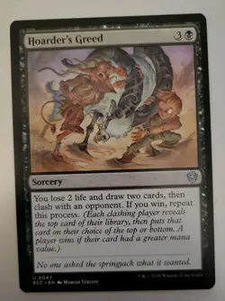 MTG - Lorwyn Eclipsed: Hoarder's Greed (0047) - Uncommon - Near Mint - Image 1