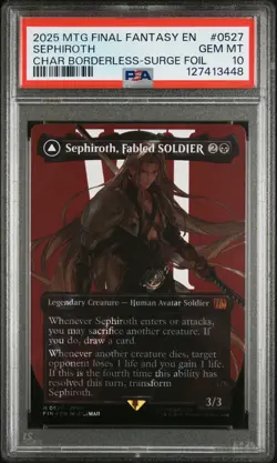 2025 #0527 SEPHIROTH, FABLED SOLDIER/SEPHIROTH, ONE-WINGED ANGEL PSA 10 - Image 1