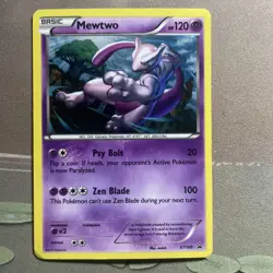 Mewtwo - XY100 - Pokemon TCG - BLACK STAR PROMO- Cosmo HOLO Rare - Image 1