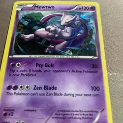 Mewtwo - XY100 - Pokemon TCG - BLACK STAR PROMO- Cosmo HOLO Rare - Image 2