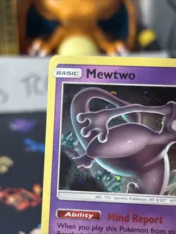 Pokemon TCG Mewtwo 75/214 Cosmo Holo Rare Unbroken Bonds Sun & Moon Holo Bleed - Image 5