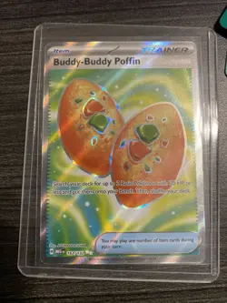 Buddy-Buddy Puffin 167/132 Mega Evolution Full Art Trainer Pokemon TCG NM - Image 1