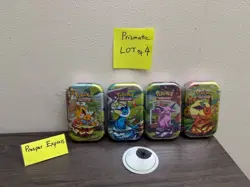 Pokemon TCG Prismatic Evolutions Sealed Mini Tins - LOT OF 4 SEALED ✅ - Image 1