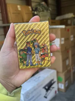55Pcs Pokemon Card Foil GOLD PACK CARDS TCG GX Vmax GX Card Charizard Rare《 - Image 2