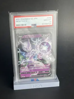 2022 POKEMON GO JPN #030 MEWTWO V PSA 10 - Image 1