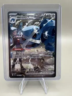 Pokemon Ascended Heroes Steven’s Metagross EX SIR 289/217 Pack Fresh! Flawless. - Image 1