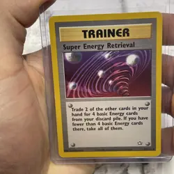 Super Energy Retrieval 89/111 Neo Genesis Rare Vintage Trainer Pokemon LP Vtg - Image 1