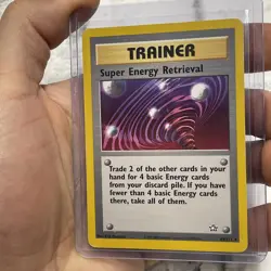 Super Energy Retrieval 89/111 Neo Genesis Rare Vintage Trainer Pokemon LP Vtg - Image 2