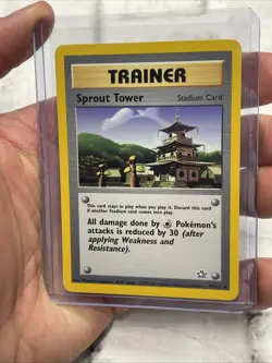 Pokemon Sprout Tower 97/111 Neo Genesis Unlimited Trainer NM Near Mint Vintage - Image 2