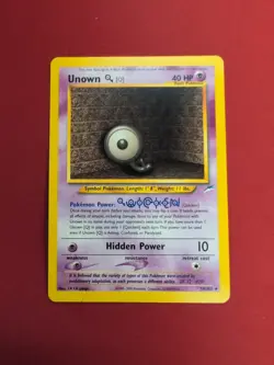 Pokemon Neo Destiny| #59/105 | Unown [Q] | Non Holo | LP - Image 1