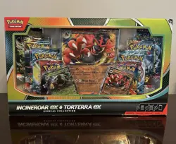 Pokemon TCG Incineroar ex and Torterra ex Special Collection Box Lot Of 5 - Image 1