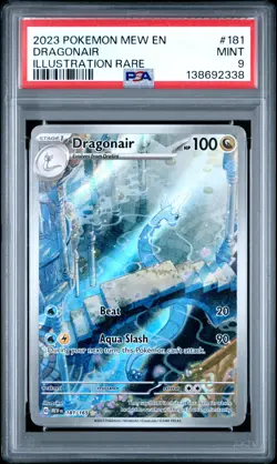 2023 POKEMON MEW EN-151 ILLUSTRATION RARE #181 DRAGONAIR PSA 9 - Image 1