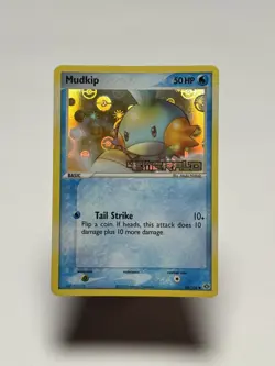 Mudkip 56/106 Pokemon Emerald Reverse Holo Stamped Lightly Played 2005 - Image 1