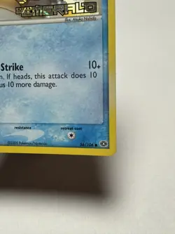 Mudkip 56/106 Pokemon Emerald Reverse Holo Stamped Lightly Played 2005 - Image 4