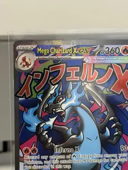 Pokemon Mega Charizard X EX 023 Me: Mega Evolution Promo Full Art Holo 360 HP F… - Image 2