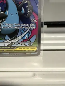 Pokemon Mega Charizard X EX 023 Me: Mega Evolution Promo Full Art Holo 360 HP F… - Image 3