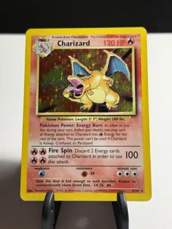 Charizard Pokemon Base Set 4/102 Holo 1999 LP - Image 1