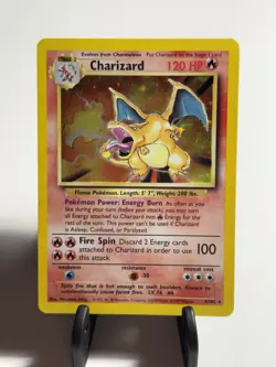 Charizard Pokemon Base Set 4/102 Holo 1999 LP - Image 2