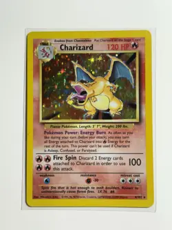 Charizard Pokemon Base Set 4/102 Holo 1999 LP - Image 3