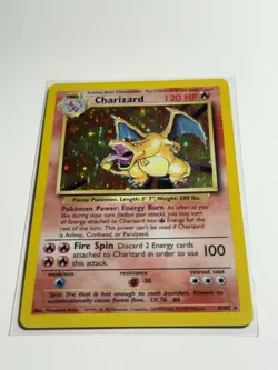 Charizard Pokemon Base Set 4/102 Holo 1999 LP - Image 4