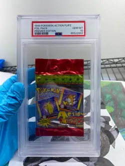 PSA 10 1999 Pokemon Action Flipz Foil Pack Premier Ed. GEM MINT 10 - Image 1