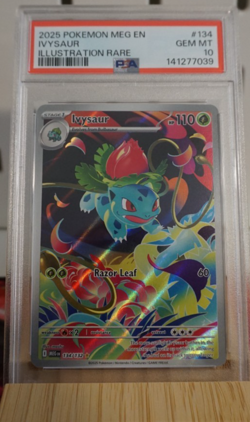Pokemon TCG Ivysaur Illustration Rare #134 Holo PSA 10 Gem Mint - Image 1
