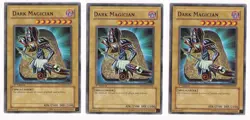 Dark Magician (x3) - Yu-Gi-Oh! - DPYG-EN001 - 1st Edition - R - LP - Image 1