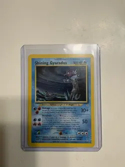 Pokemon Shining Gyarados Holo 65/64 Neo Revelation Card English 2000 - Image 1