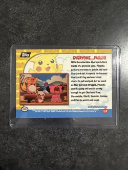 Everyone… Pull!!! Pikachu’s Vacation TOPPS Pokemon Holo Card #52 - Image 2
